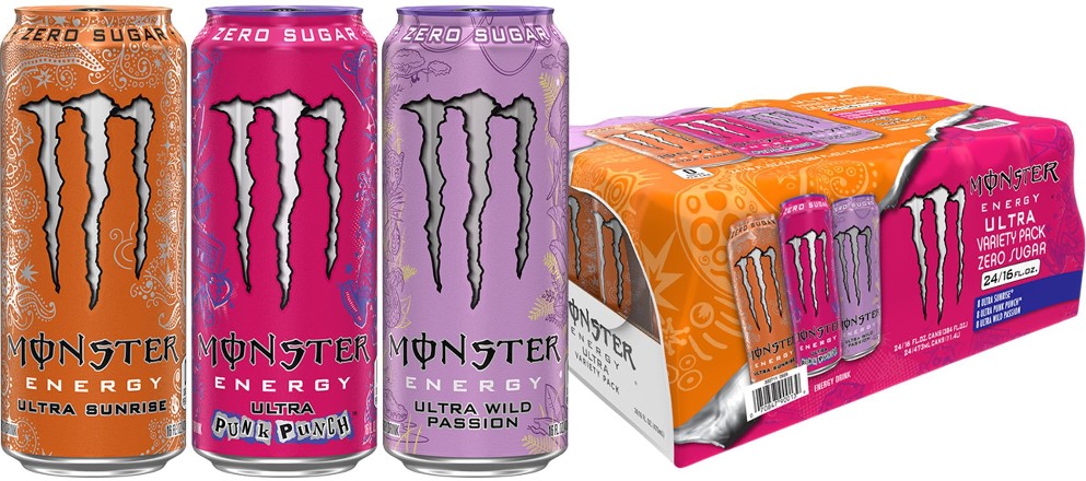 Energy Sugar Free Ultra Variety Pack, 16 fl. oz., 24 pk.