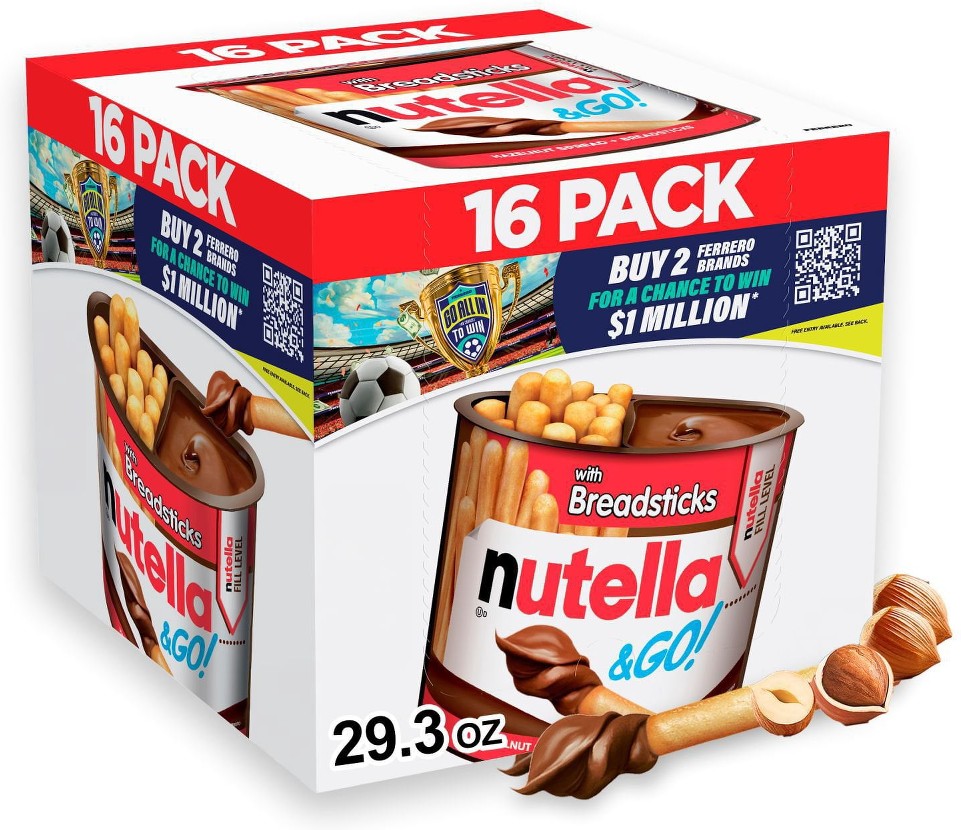 Hazelnut and Cocoa Spread + Breadsticks, 1.8 oz., 16 pk.