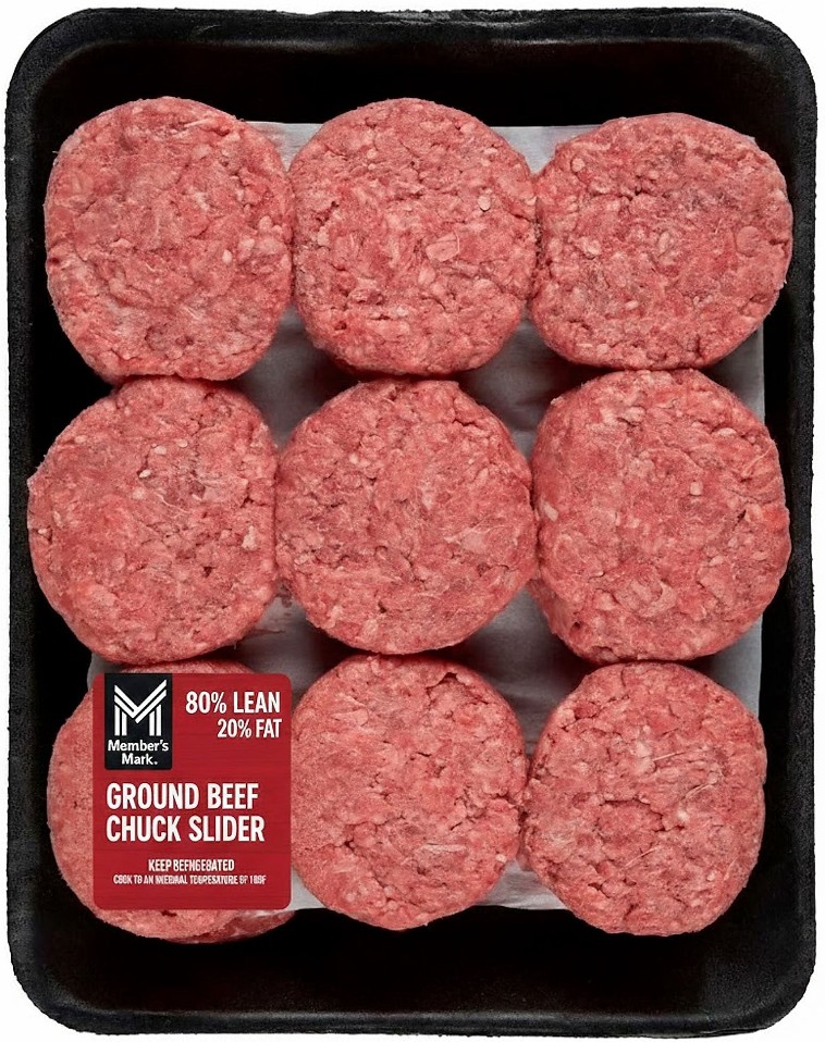 80/20 Ground Beef Chuck Sliders, priced per pound