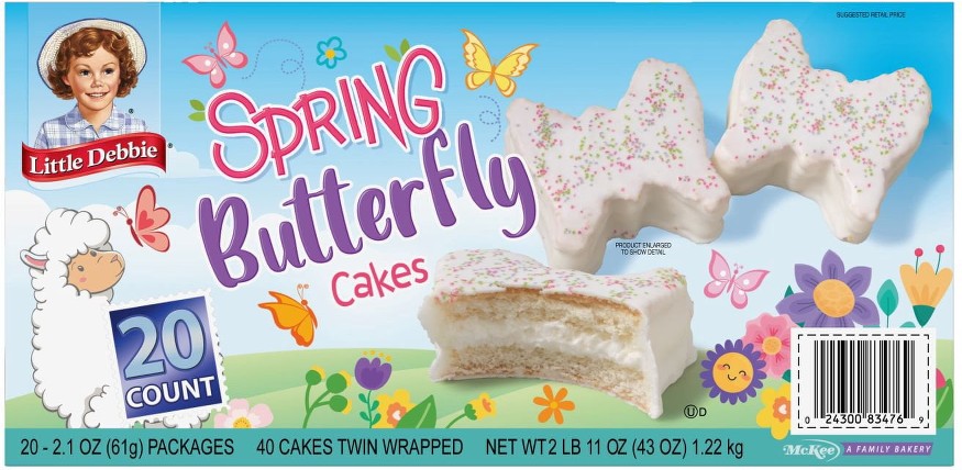 Spring Butterfly Cakes, 2.1 oz., 20 pk.