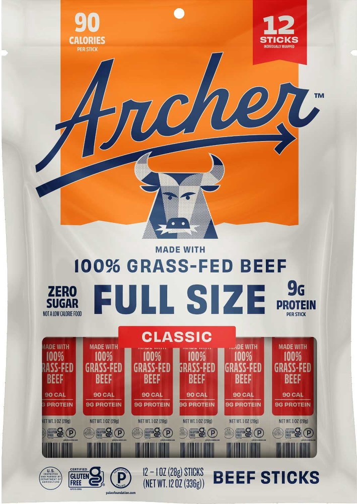 Classic Full Size Beef Sticks, 1 oz., 12 pk.