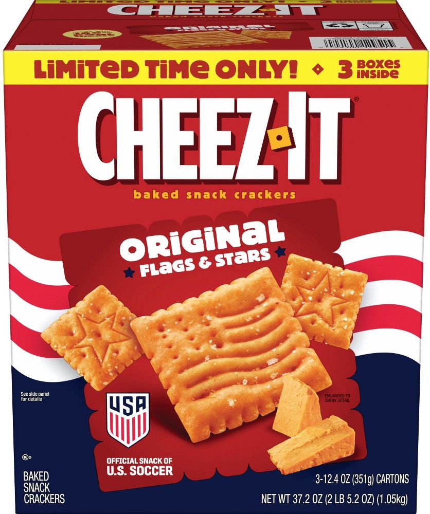 Original Crackers Flags & Stars Shapes, 37.2 oz.