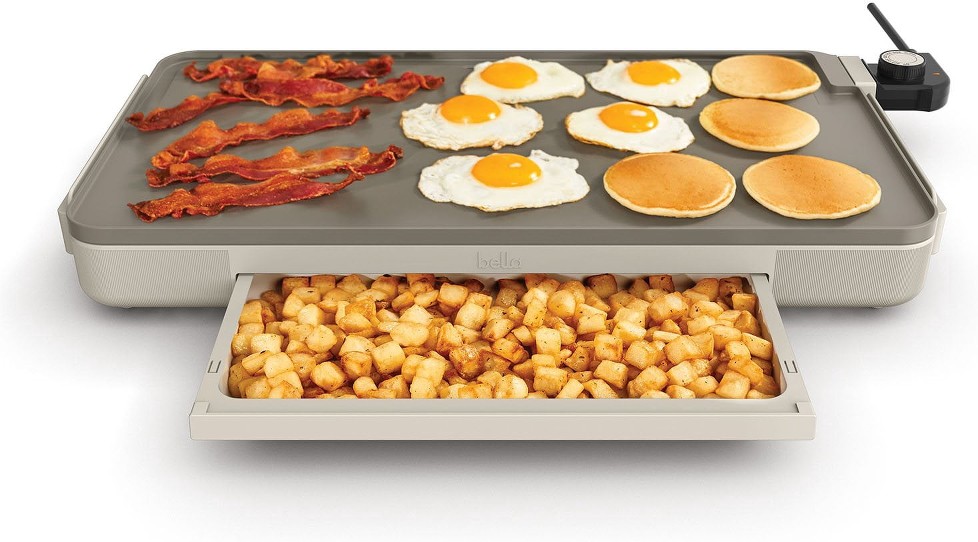 12" x 22" XL Griddle with Warming Tray