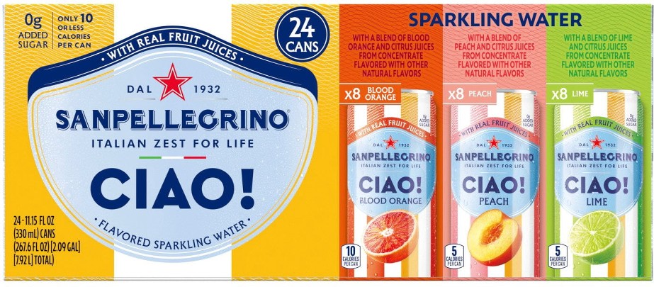 CIAO! Rainbow Cans, 11.15 fl. oz., 24 pk.