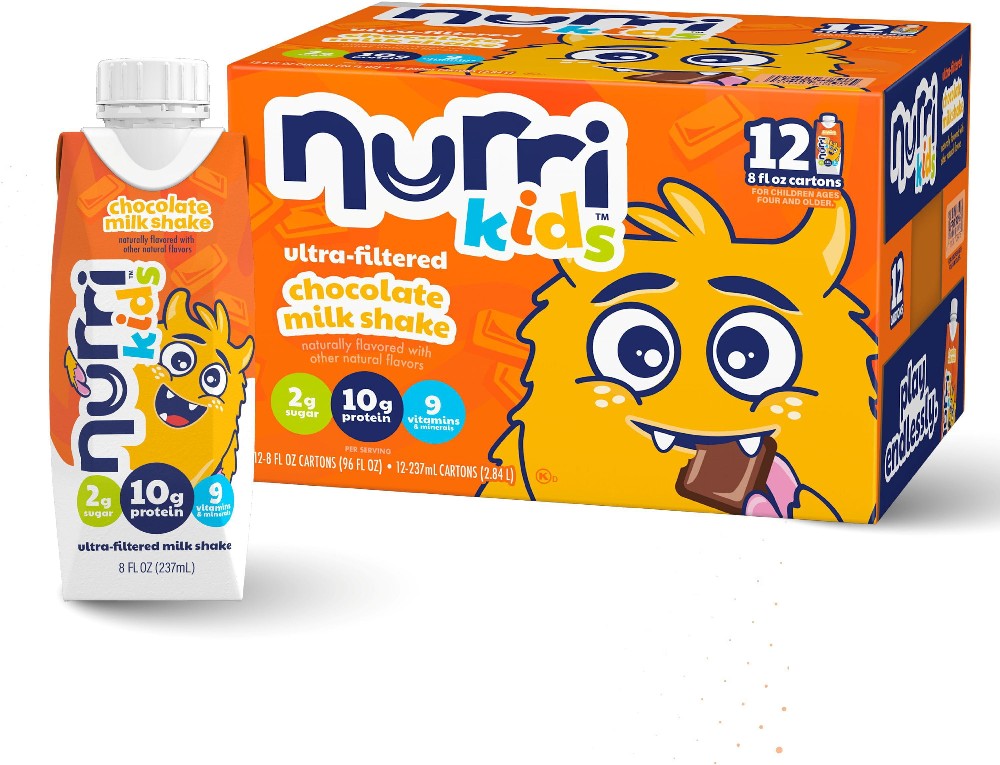 Kids 10g Protein Ultra-Filtered Milk Shake, Chocolate, 8 fl. oz. 12 pk.