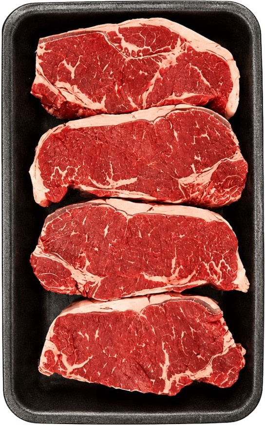 USDA Choice Angus Beef Boneless NY Strip Steak, priced per pound