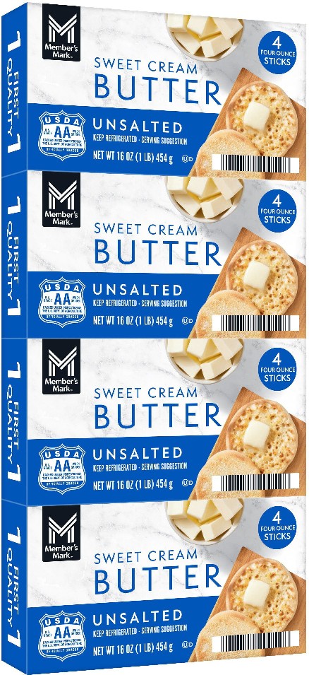 Unsalted Sweet Cream Butter Sticks 16 ct.
