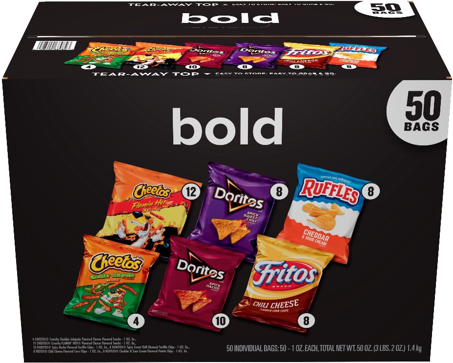 Bold Mix, Variety Pack Chips, 50 pk.