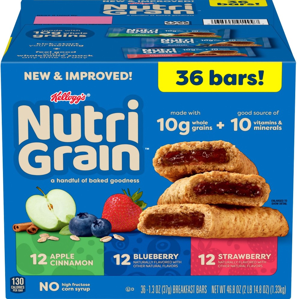 Bars Variety Pack, 1.3 oz., 36 pk.
