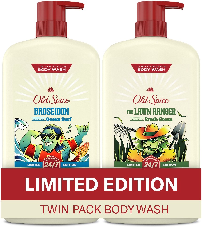 Lawn Ranger & Broseidon Mens Body Wash, 30 fl. oz., 2 pk.