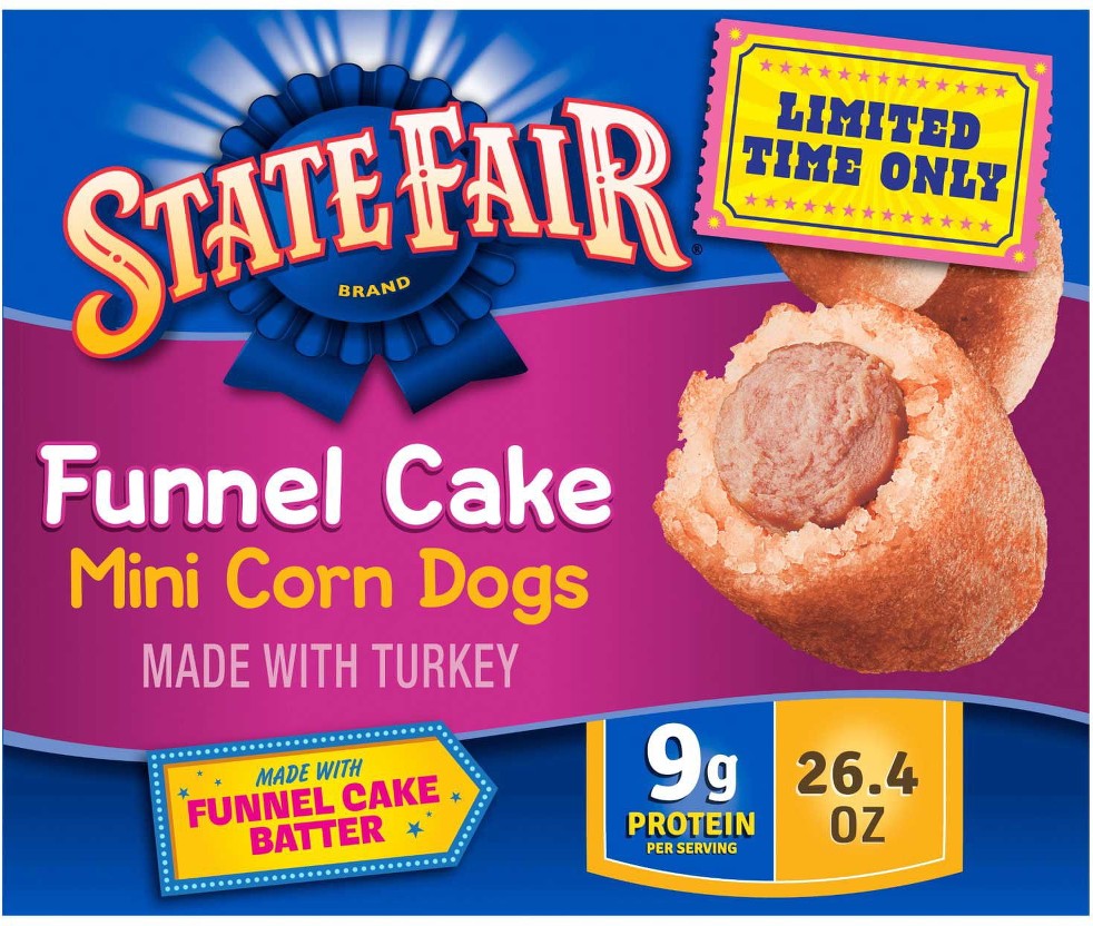 Funnel Cake Mini Corn Dogs