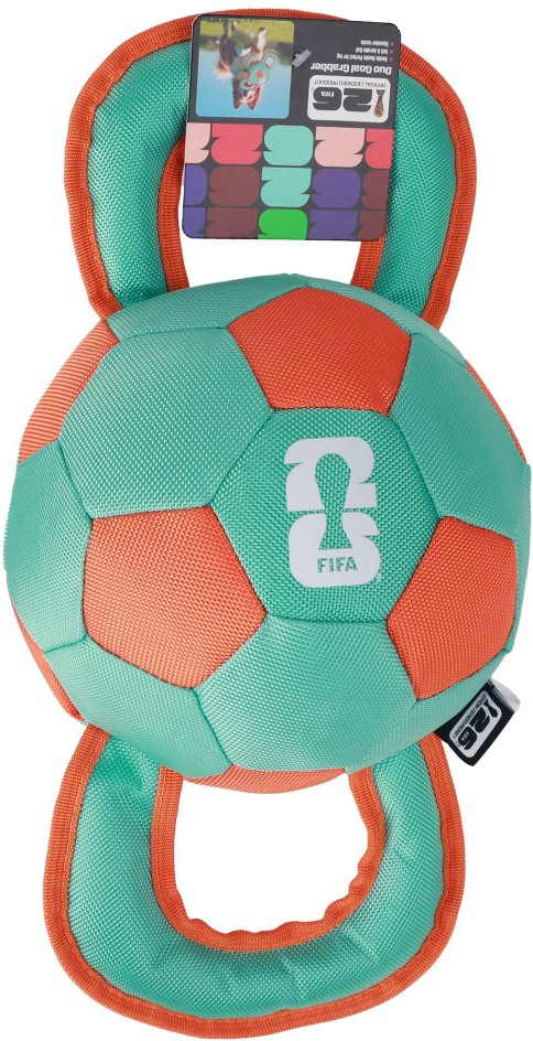 World Cup 2026 Dog Toy, Duo Goal Grabber, Medium, Multicolor