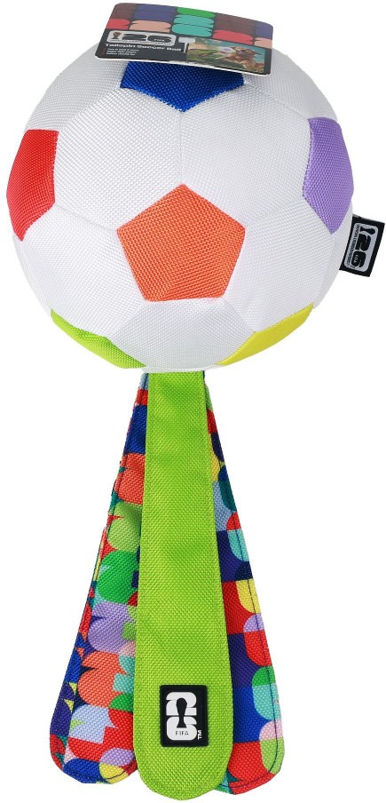 World Cup 2026 Dog Toy, Tailspin Soccer Ball, Medium, Multicolor