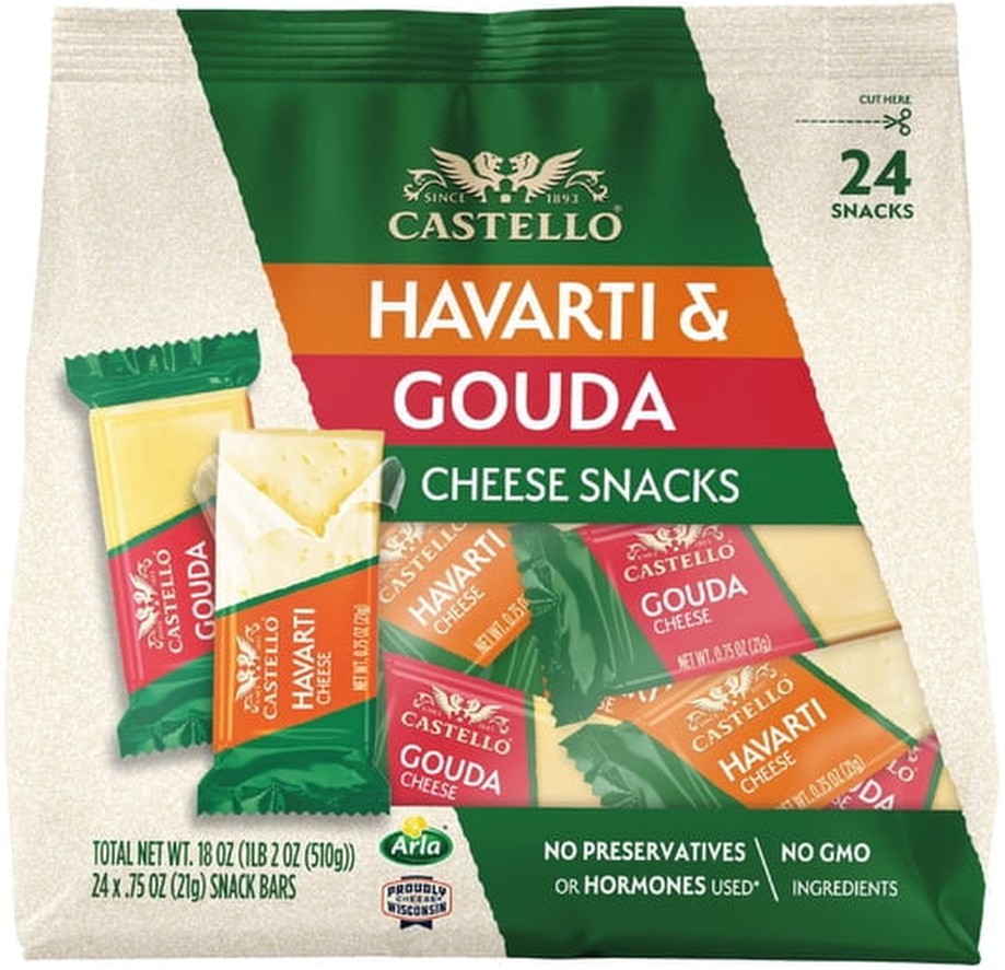 Havarti and Gouda Cheese Snack, 24 ct.