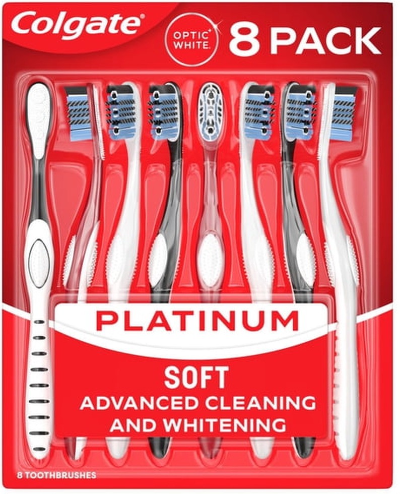 Optic White 360 Soft Manual Toothbrush, 8 ct.