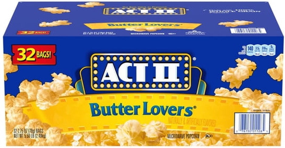 Butter Lovers Microwave Popcorn, 2.75 oz., 32 pk.