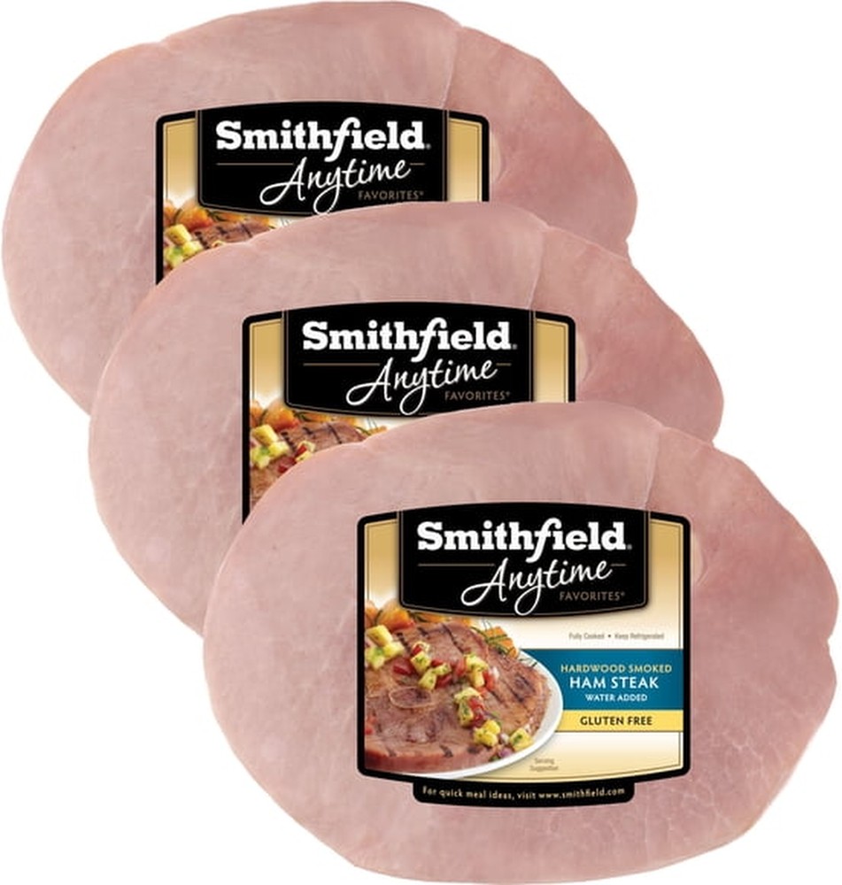 Hardwood Smoked Bone In Ham Steak, priced per pound