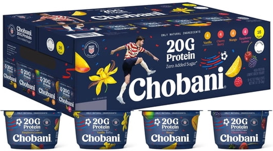 20G Protein Low Fat Greek Yogurt Cups Variety Pack, 6.7 oz., 16 ct.