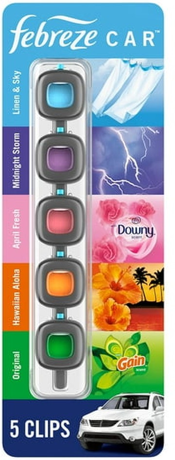 Car Air Freshener Vent Clips, Mixed Scent, 5 ct.