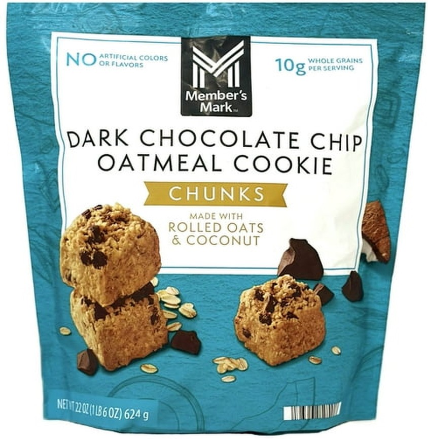 Dark Chocolate Chip Oatmeal Cookie Chunks, 22 oz.