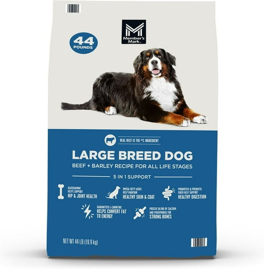 Large Breed Dog Beef + Barley Recipe Dry Dog Food, 44 lbs.