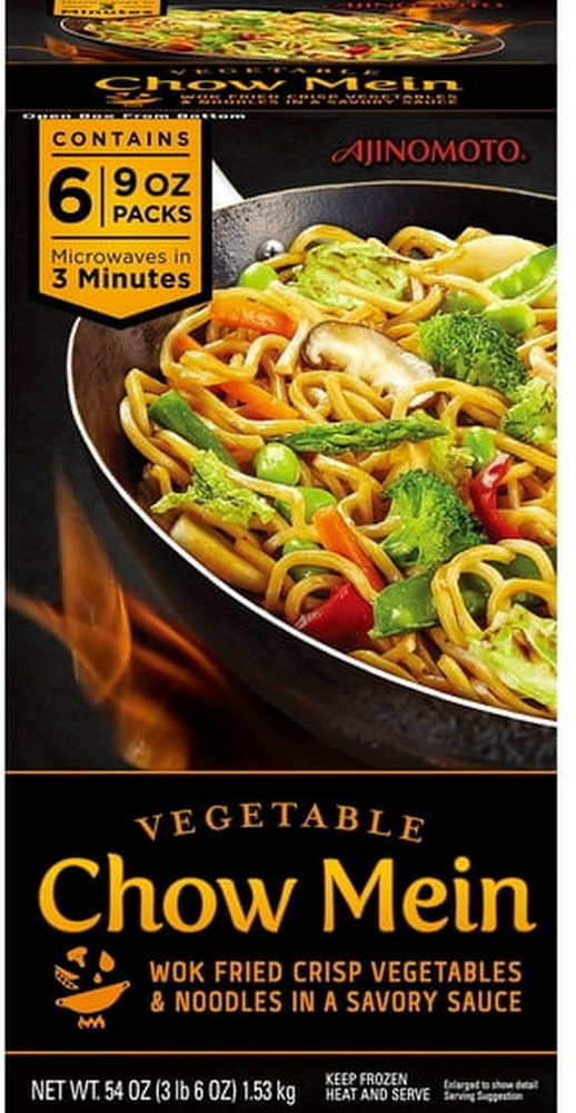 Vegetable Chow Mein, Frozen 9 oz., 6 pk.