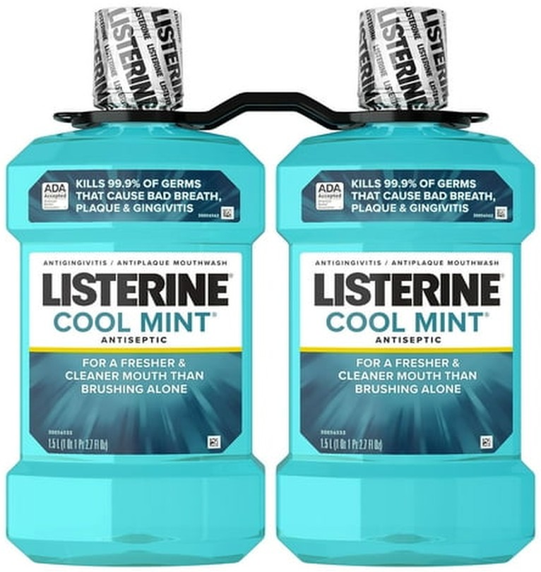 Cool Mint Antiseptic Mouthwash, 50.7 fl. oz., 2 pk.