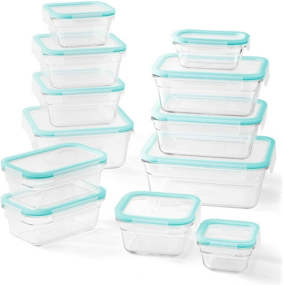 24-Piece Glass Food Storage Set By Glasslock