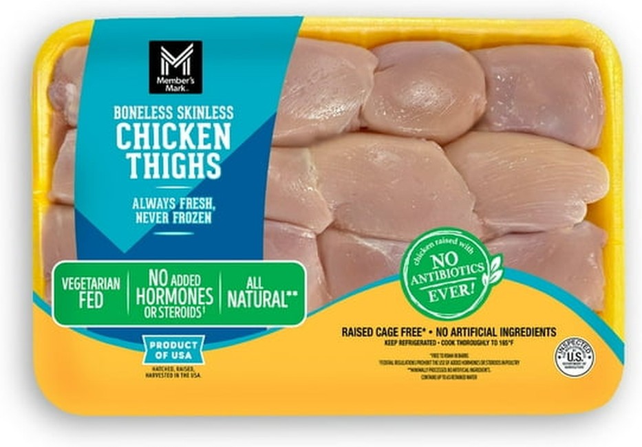 Boneless Skinless Chicken Thighs, priced per pound