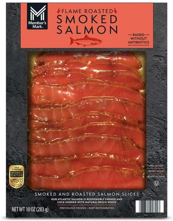 Smoked & Flame Roasted Salmon Slices, 10 oz.