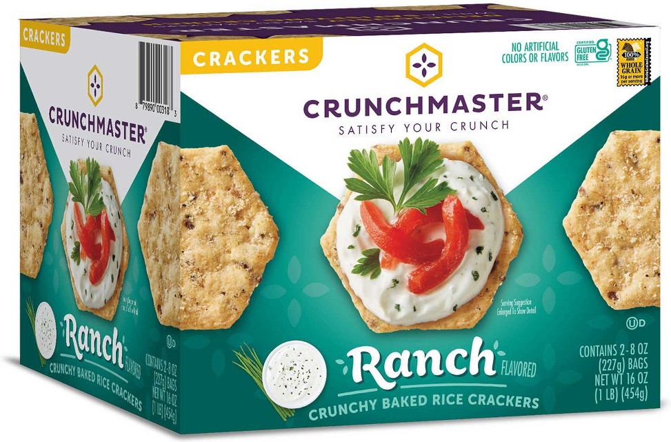 Ranch Flavored Rice Crackers, 8 oz., 2 pk.