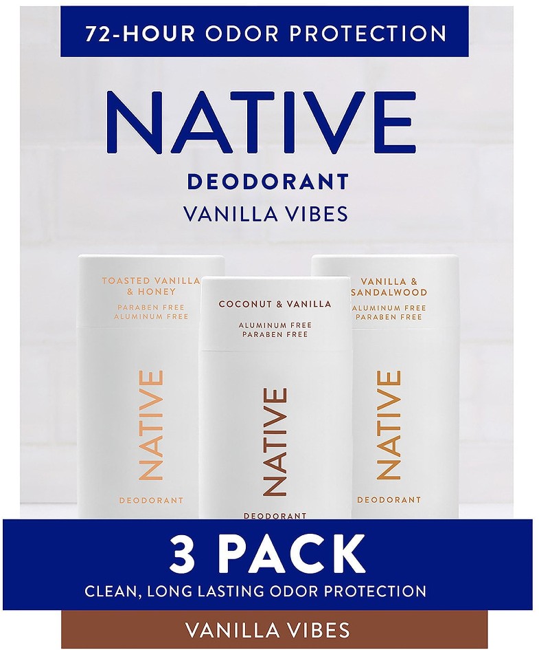 Aluminum-Free Deodorant, Vanilla Variety Pack, 2.65 oz., 3 pk.
