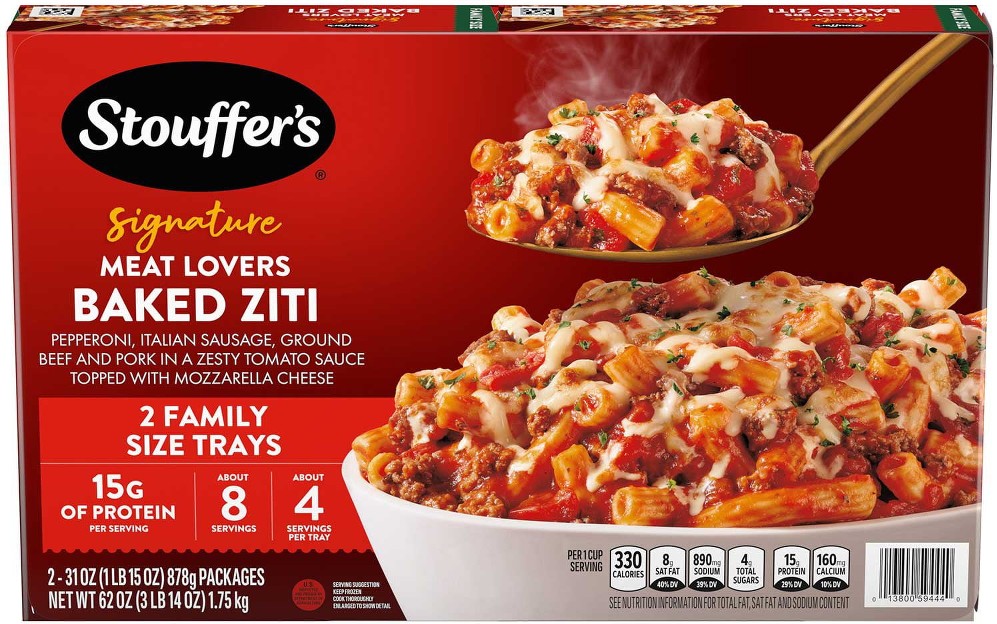 Signature Meat Lovers Baked Ziti, 31 oz., 2 pk.