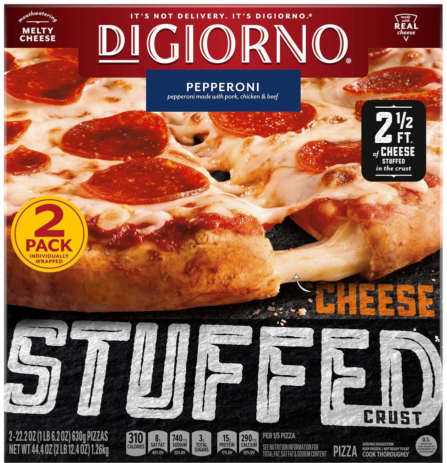 Cheese Stuffed Crust Pepperoni Pizza, Frozen, 22.2 oz., 2 pk.