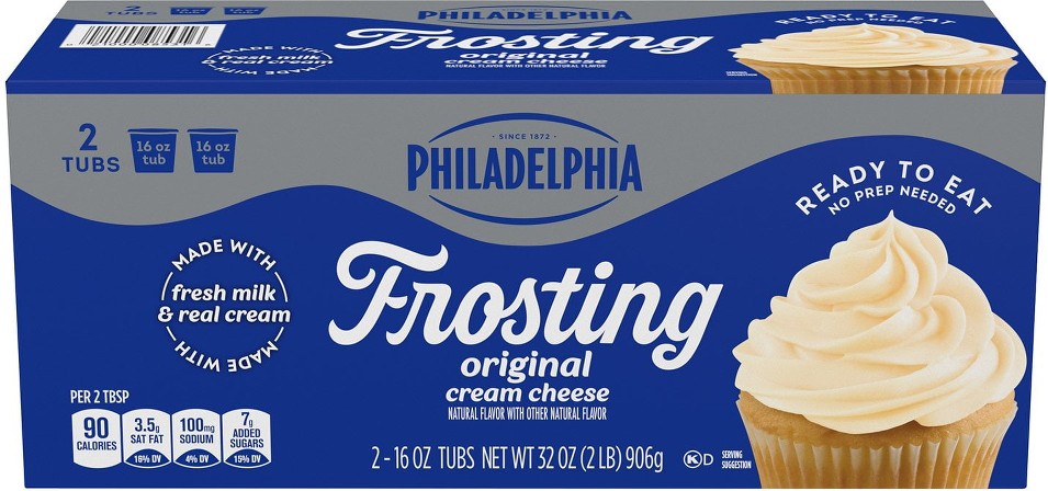 Original Cream Cheese Frosting, 16 oz., 2 pk.