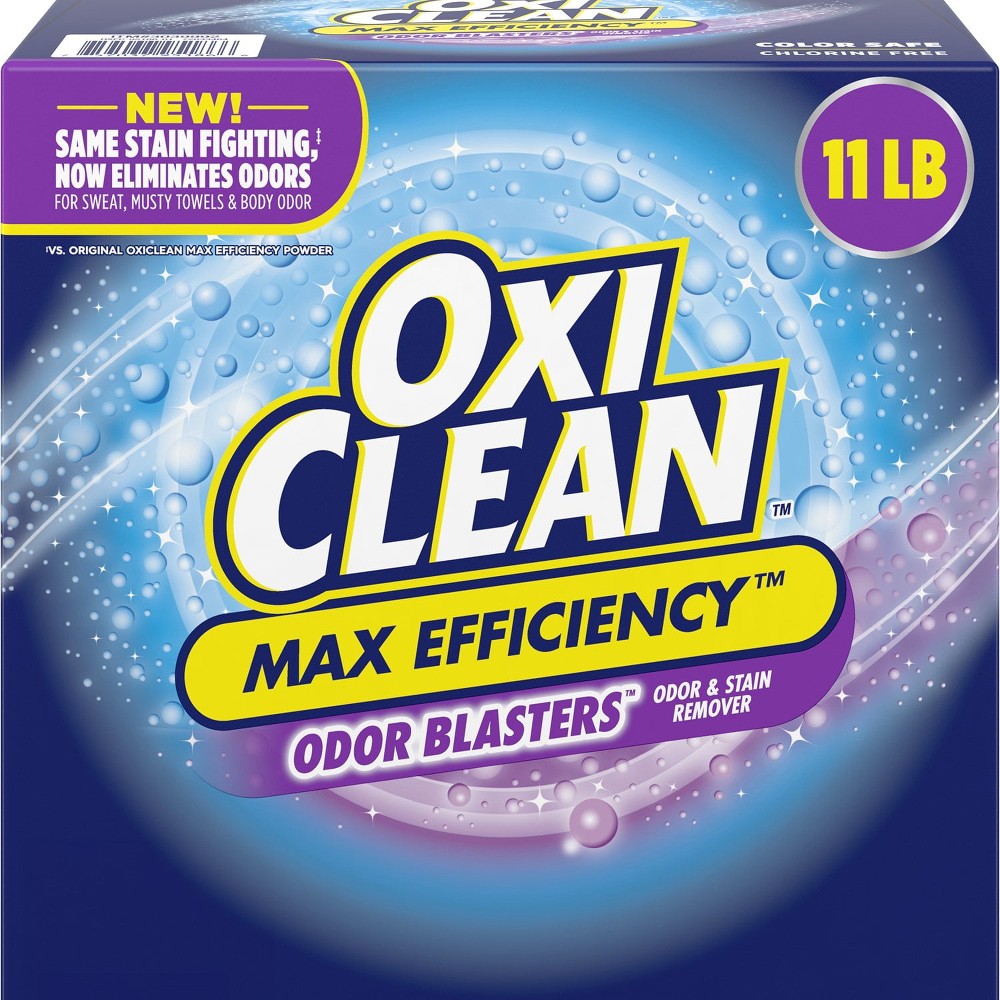 OxiClean Max Efficiency Odor Blasters Laundry Stain Remover Powder, 11 lb.