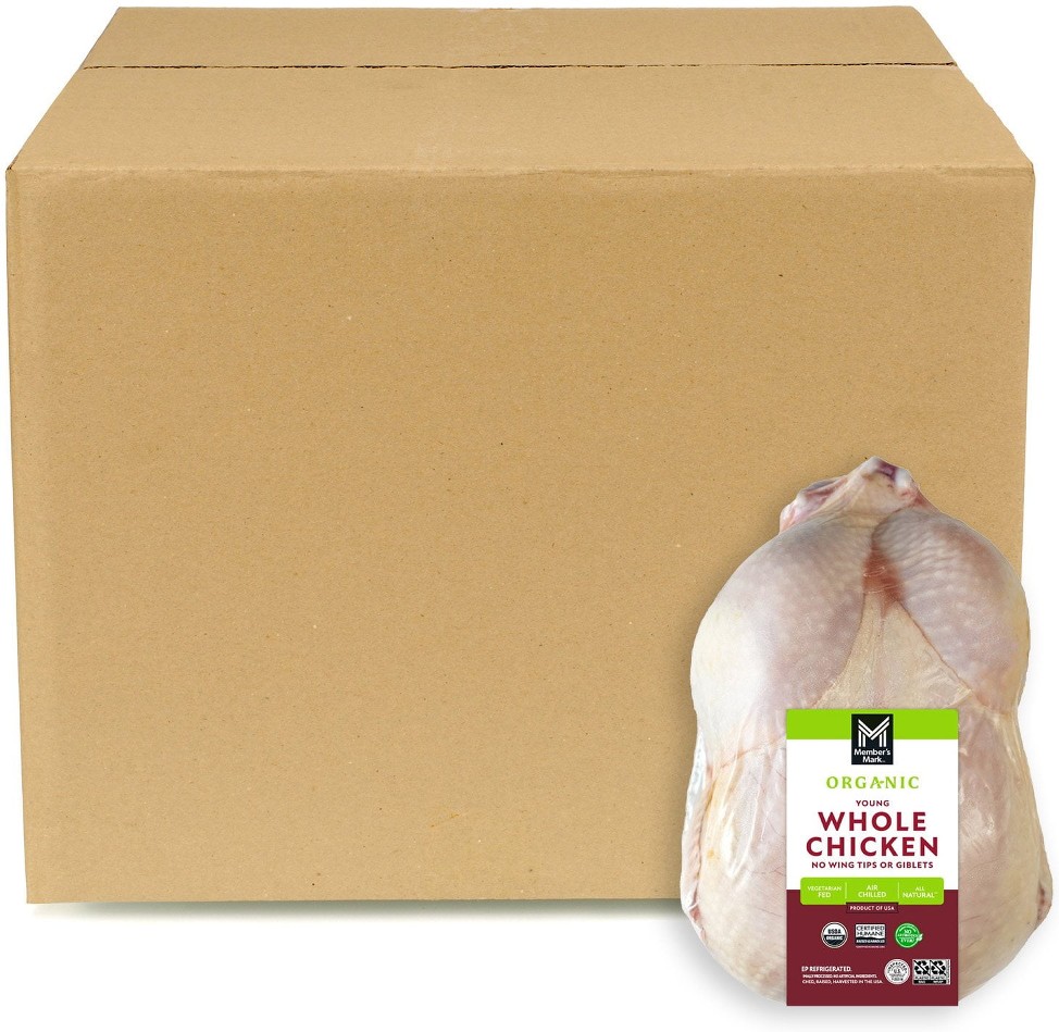 Organic Whole Chickens, Case, priced per pound