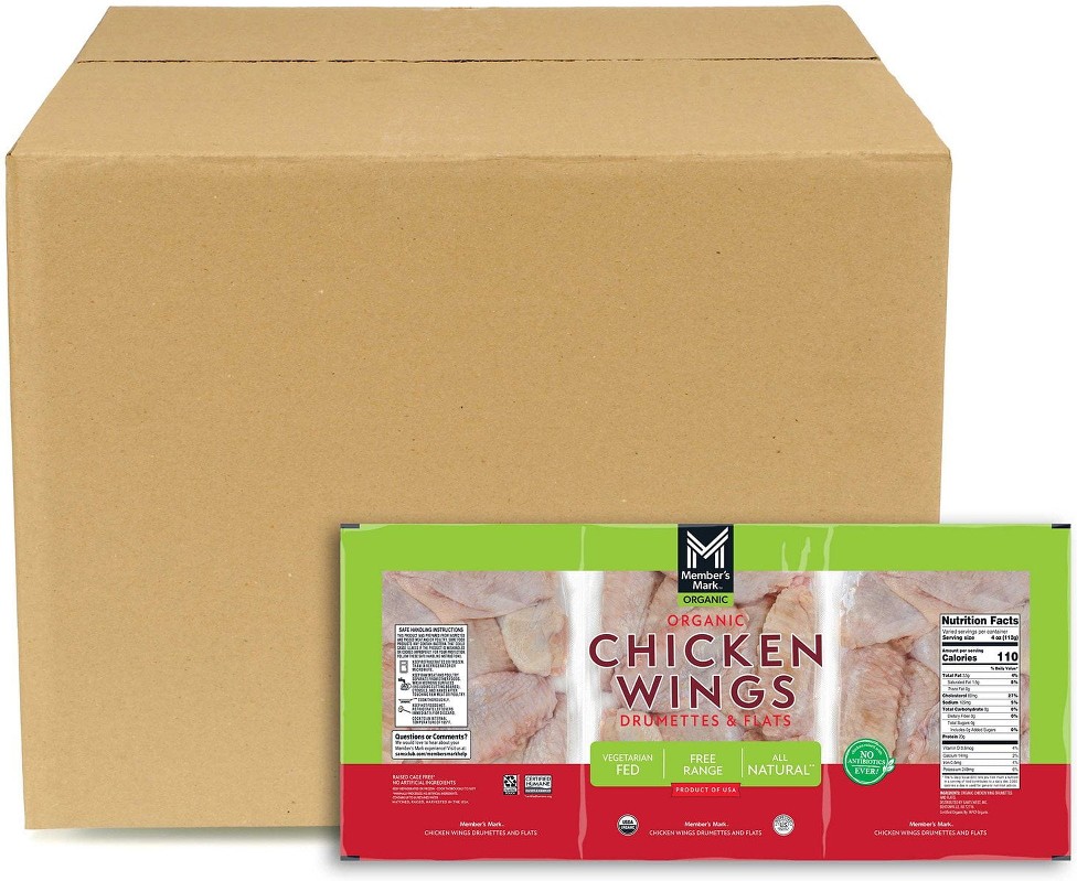 Organic Chicken Wings, Case, priced per pound