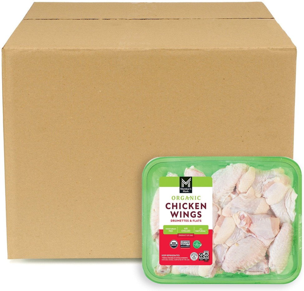 Organic Bone-In Chicken Wings, Case, priced per pound