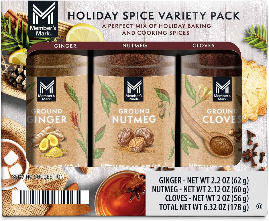 Holiday Baking & Cooking Spices, Variety Pack, 6.32 oz., 3 pk.