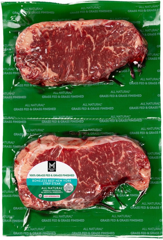 Grass Fed Beef NY Strip Steak, priced per pound