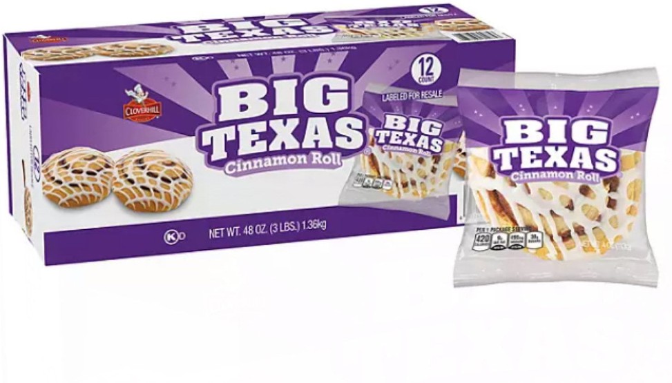 Big Texas Cinnamon Roll, 4 oz., 12 pk.