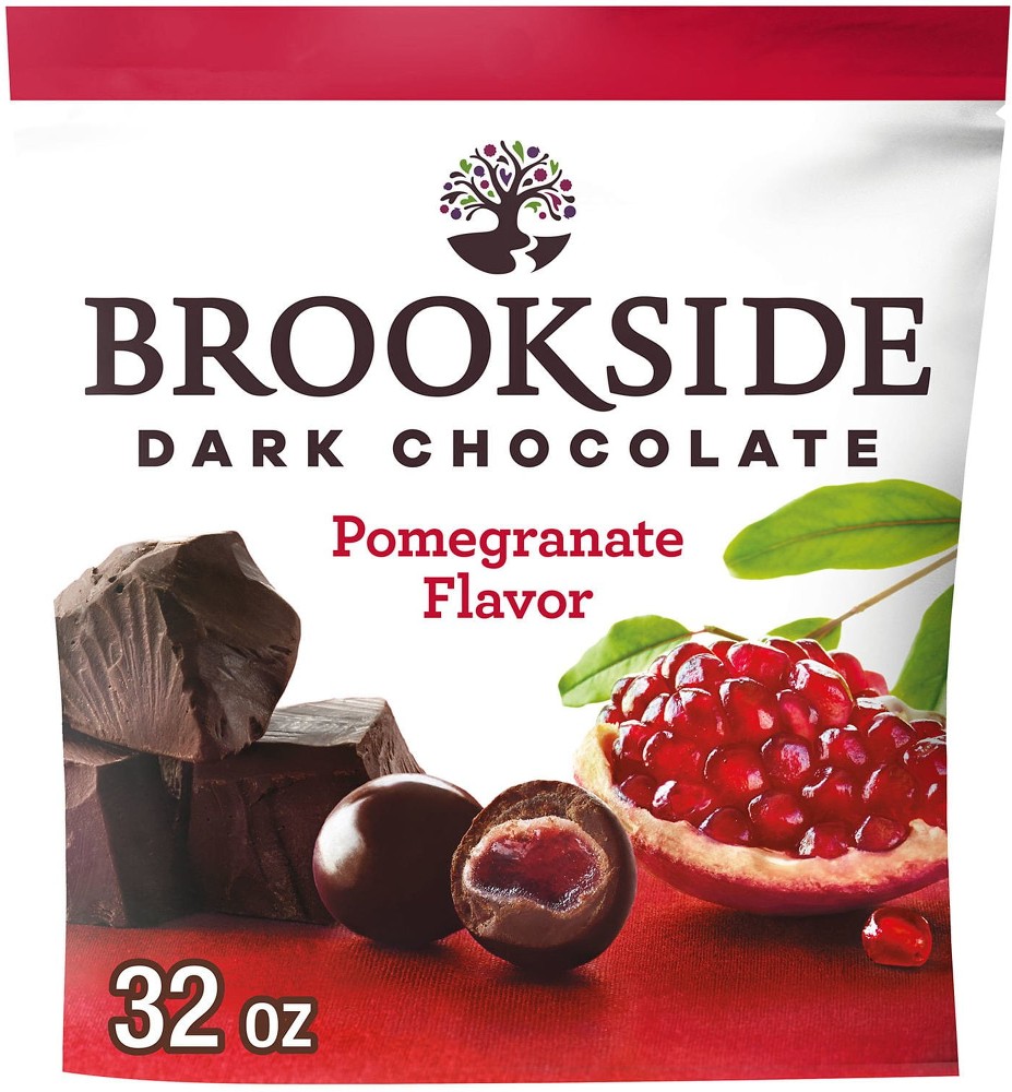Dark Chocolate Pomegranate Flavored Chocolate, 32 oz.