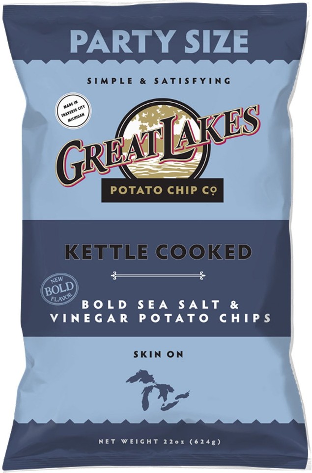 Great Lakes Salt & Vinegar Potato Chips, 22 oz.