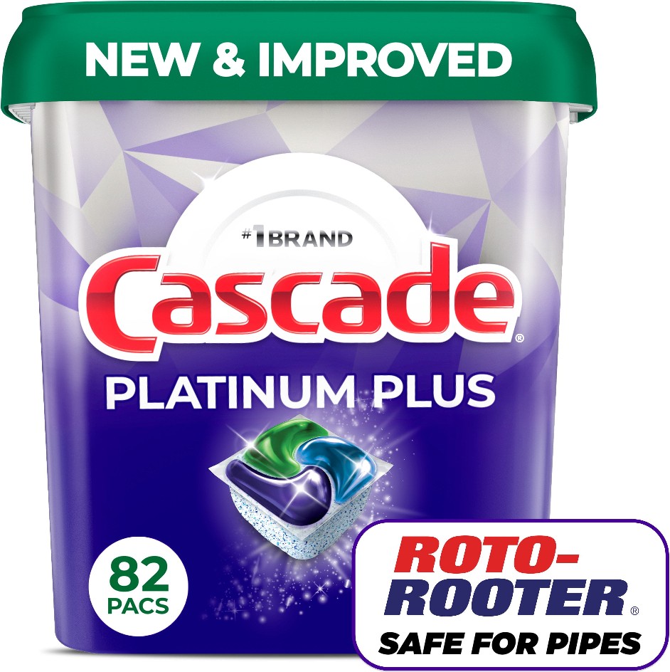 Platinum Plus ActionPacs Dishwasher Detergent Pacs, Fresh, 82 ct.