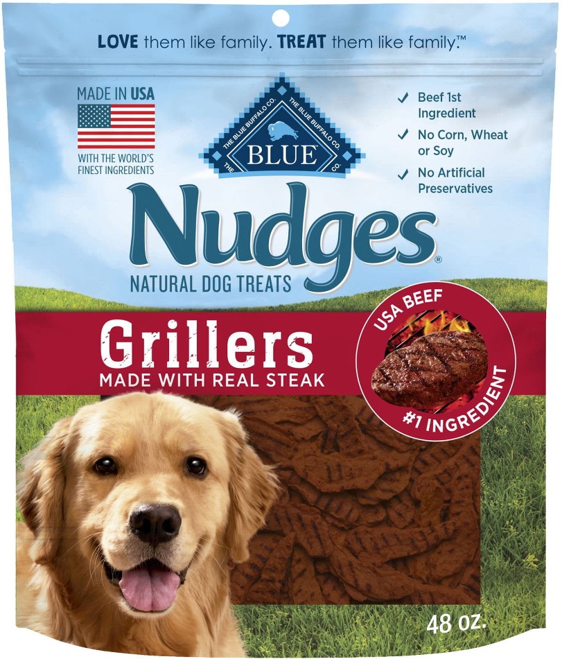 Nudges Grillers Natural Dog Treats, Steak