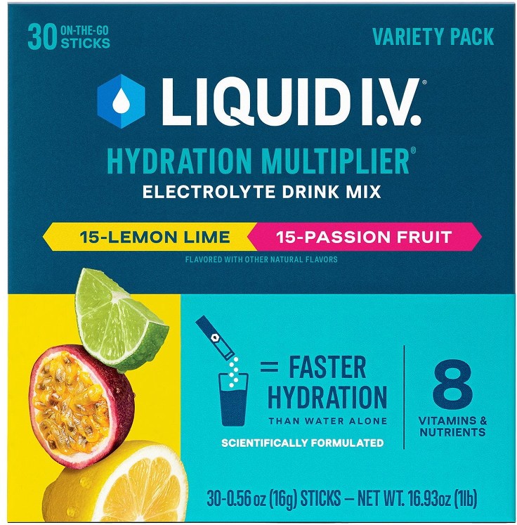 Hydration Multiplier Variety Pack, Lemon Lime & Passion Fruit, 30 ct.