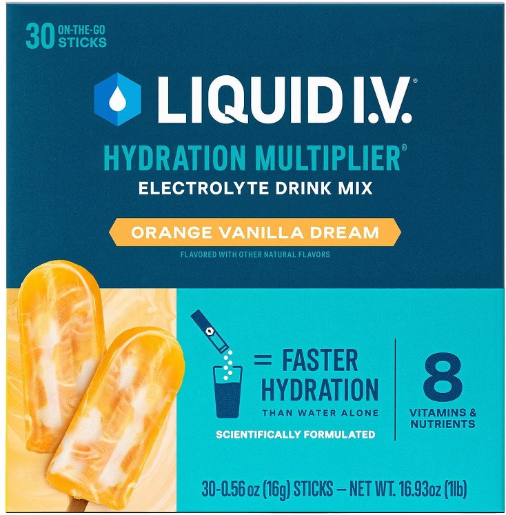 Hydration Multiplier Electrolyte Powder, Orange Vanilla Dream 0.56 oz., 30 pk.