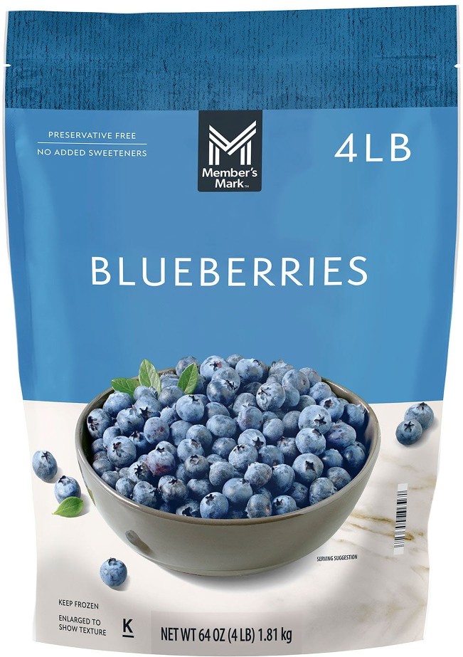 Natural Blueberries, Frozen, 64 oz.