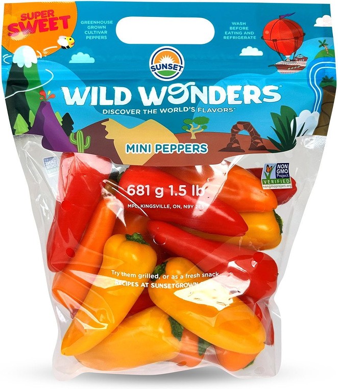 Sweet Mini Peppers, 1.5 lbs.